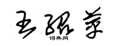 朱錫榮王紹苹草書個性簽名怎么寫