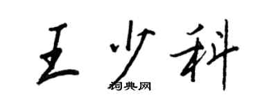 王正良王少科行書個性簽名怎么寫