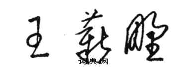 駱恆光王薪野草書個性簽名怎么寫