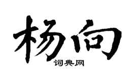 翁闓運楊向楷書個性簽名怎么寫