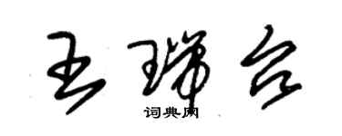 朱錫榮王瑞台草書個性簽名怎么寫