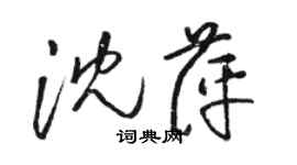 駱恆光沈萍草書個性簽名怎么寫