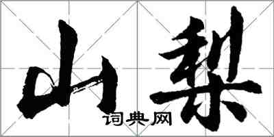 胡問遂山梨行書怎么寫