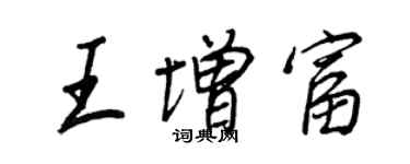 王正良王增富行書個性簽名怎么寫