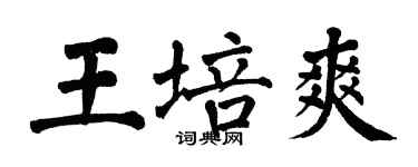 翁闓運王培爽楷書個性簽名怎么寫
