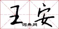 王安怎么寫好看