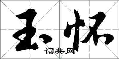 胡問遂玉懷行書怎么寫