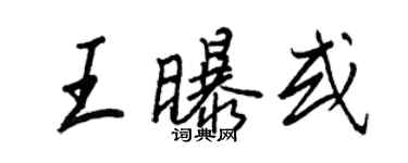 王正良王曝或行書個性簽名怎么寫