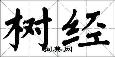 翁闓運樹經楷書怎么寫