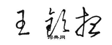 駱恆光王欽想草書個性簽名怎么寫