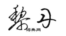 駱恆光黎丹草書個性簽名怎么寫