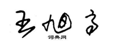 朱錫榮王旭高草書個性簽名怎么寫