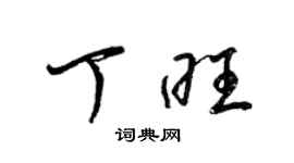 梁錦英丁旺草書個性簽名怎么寫