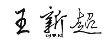 駱恆光王新超行書個性簽名怎么寫