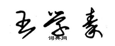 朱錫榮王學秦草書個性簽名怎么寫