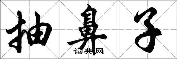 胡問遂抽鼻子行書怎么寫