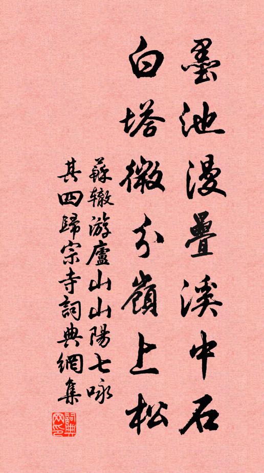唯我流陽叟,深雲領毳徒 詩詞名句