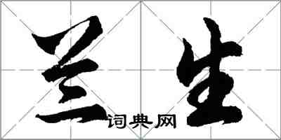 胡問遂蘭生行書怎么寫