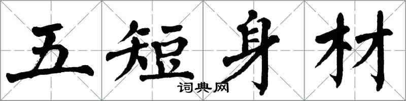 翁闓運五短身材楷書怎么寫