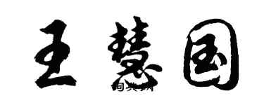 胡問遂王慧國行書個性簽名怎么寫