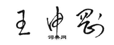 駱恆光王申剛草書個性簽名怎么寫