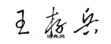 駱恆光王存兵草書個性簽名怎么寫