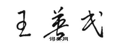 駱恆光王英民草書個性簽名怎么寫