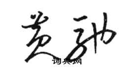 駱恆光黃馳草書個性簽名怎么寫