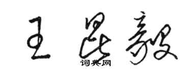 駱恆光王昆毅草書個性簽名怎么寫