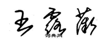 朱錫榮王露薇草書個性簽名怎么寫