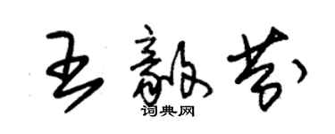 朱錫榮王毅芬草書個性簽名怎么寫