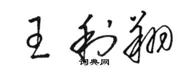 駱恆光王利翔草書個性簽名怎么寫