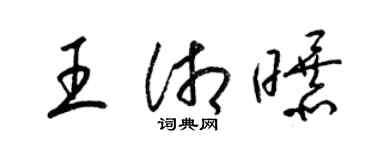 梁錦英王湘曝草書個性簽名怎么寫