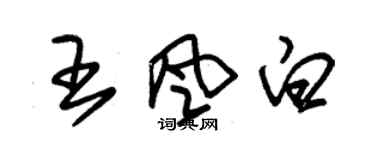 朱錫榮王風白草書個性簽名怎么寫