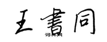王正良王書同行書個性簽名怎么寫