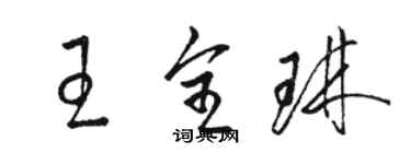 駱恆光王全琳草書個性簽名怎么寫