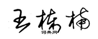 朱錫榮王棟楠草書個性簽名怎么寫