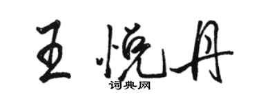 駱恆光王悅丹行書個性簽名怎么寫