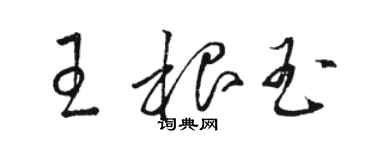 駱恆光王根玉草書個性簽名怎么寫