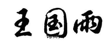 胡問遂王國雨行書個性簽名怎么寫