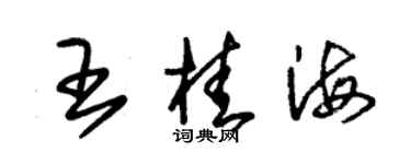 朱錫榮王桂海草書個性簽名怎么寫