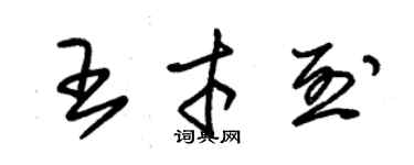 朱錫榮王才烈草書個性簽名怎么寫