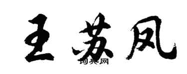 胡問遂王蘇鳳行書個性簽名怎么寫