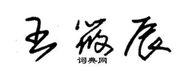 朱錫榮王筱辰草書個性簽名怎么寫