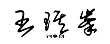 朱錫榮王琪峰草書個性簽名怎么寫