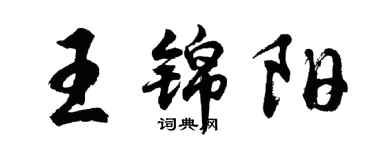 胡問遂王錦陽行書個性簽名怎么寫