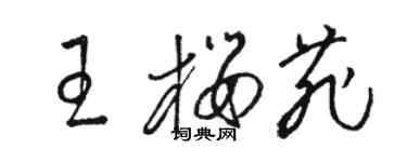 駱恆光王櫻菲草書個性簽名怎么寫