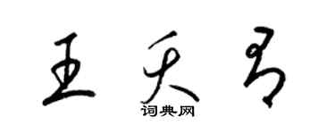 梁錦英王夭有草書個性簽名怎么寫