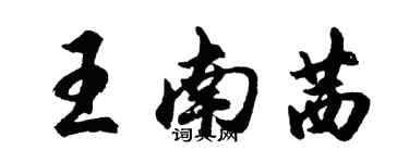 胡問遂王南茜行書個性簽名怎么寫