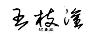 朱錫榮王枝淦草書個性簽名怎么寫